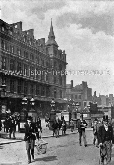 Cannon Street, Hotel & Railway Station, London. c.1890's.
